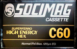Compact Cassette Socimag HE-X 60 Type I Normal Spain