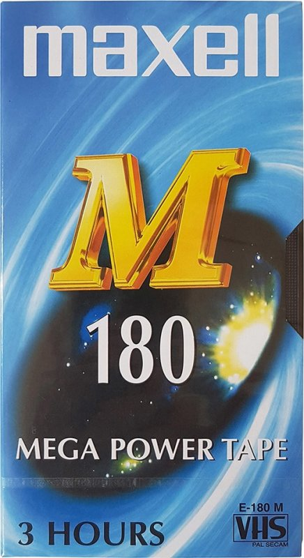 VHS, Video Home System:  Maxell - M 180