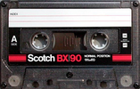 Compact Cassette Scotch BX 90 Type I Normal 1982 Japan