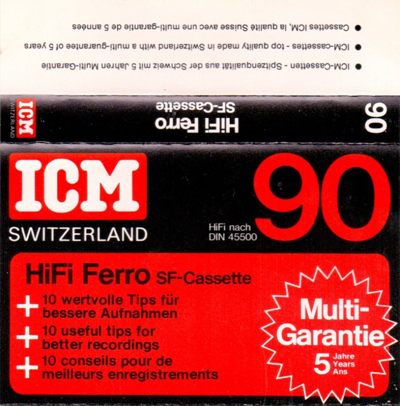 Compact Cassette:  ICM - SF 90