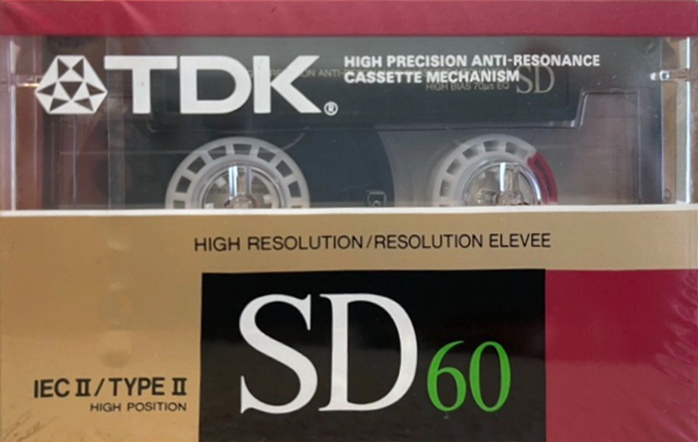Compact Cassette TDK SD 60 Type II Chrome 1988 North America