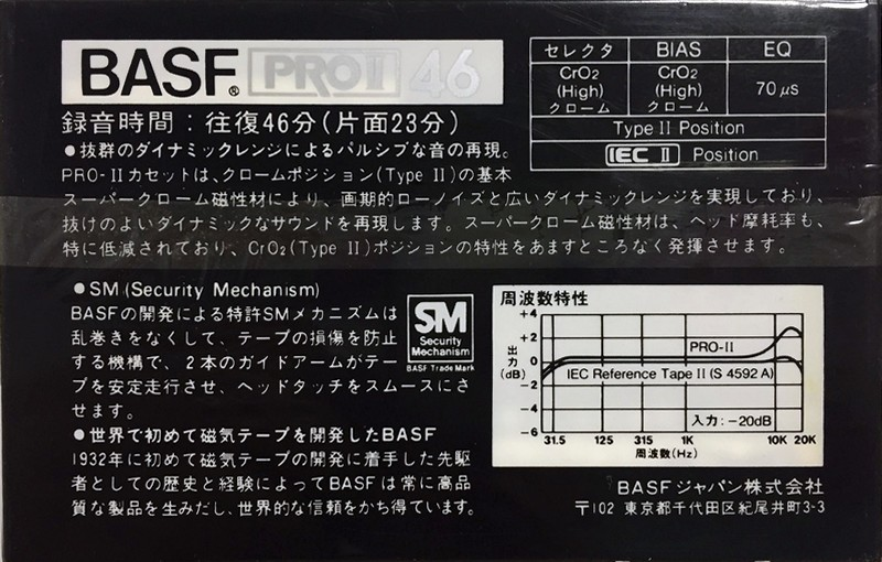 Compact Cassette: BASF  - Pro II 46