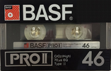 Compact Cassette BASF PRO 46 "PRO II" Type II Chrome 1982 Japan