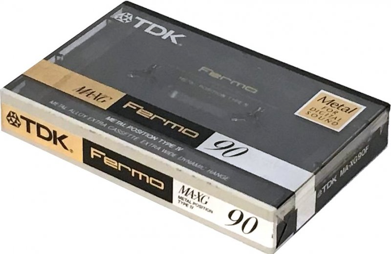 Compact Cassette TDK MA-XG 90 "MA-XG90F Fermo" Type IV Metal 1990 Japan