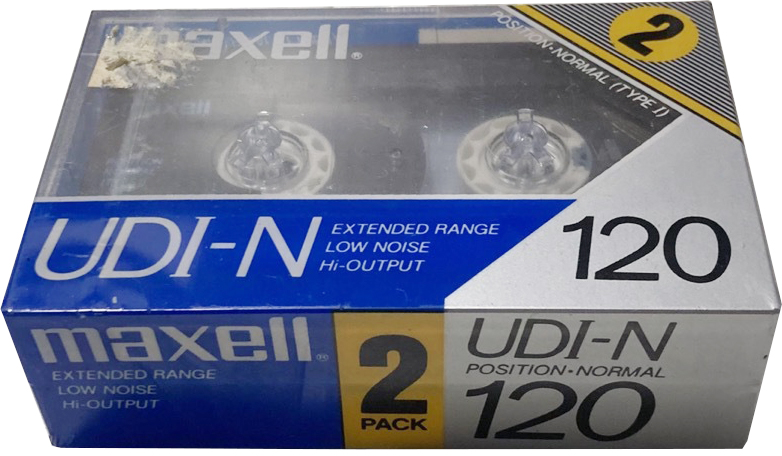2 pack Maxell UDI-N 120 Type I Normal 1985 Japan