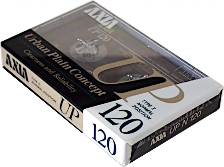 Compact Cassette AXIA UP 120 "UP N 120" Type I Normal 1989 Japan