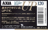 Compact Cassette AXIA UP 120 "UP N 120" Type I Normal 1989 Japan