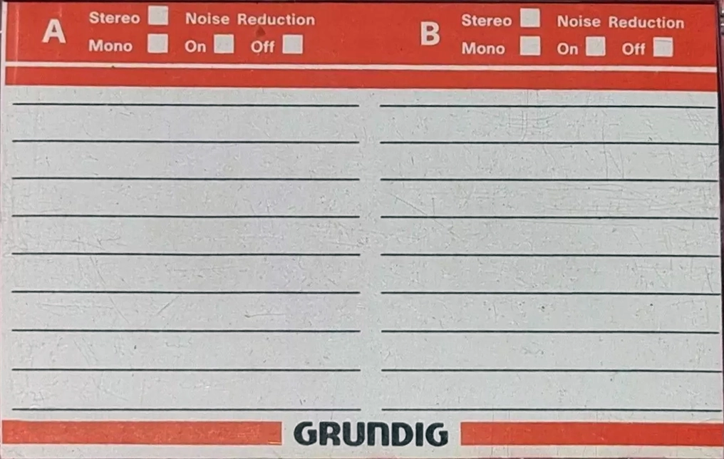 Compact Cassette Grundig F-EX 90 Type I Normal 1980 Unknown Country