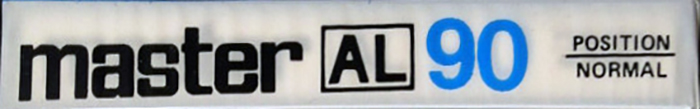 Compact Cassette Master AL 90 Type I Normal 1985 Worldwide