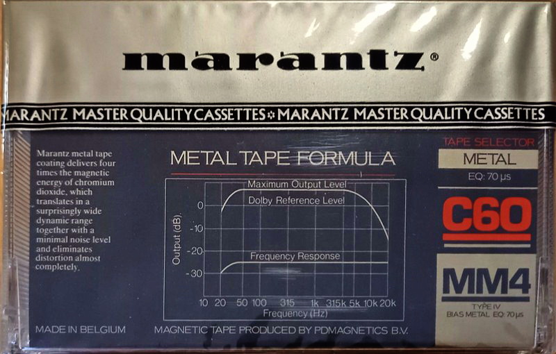 Compact Cassette Marantz MM4 60 Type IV Metal 1983 Europe