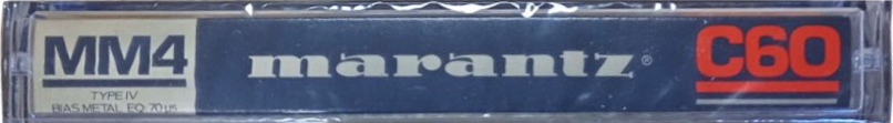 Compact Cassette Marantz MM4 60 Type IV Metal 1983 Europe