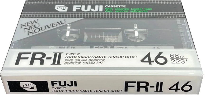 Compact Cassette Fuji FR-II 46 Type II Chrome 1982 Europe