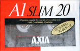 Compact Cassette AXIA A1 20 "A1S 20 Slim" Type I Normal 1991 Japan