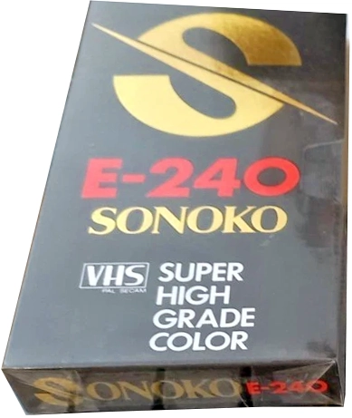 VHS, Video Home System Sonoko 240 Type I Normal Italy