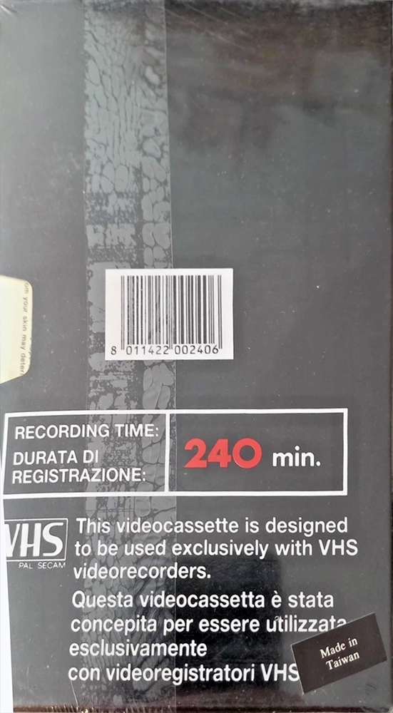 VHS, Video Home System Sonoko 240 Type I Normal Italy