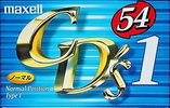 Compact Cassette Maxell CD`s I / CD`s 1 54 "CDS1-54M" Type I Normal 1999 Japan