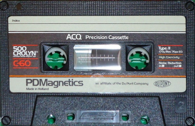 Compact Cassette PDM 500 Crolyn 60 Type II Chrome 1981 Europe