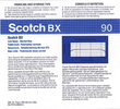 Compact Cassette Scotch BX 90 Type I Normal 1982 Europe