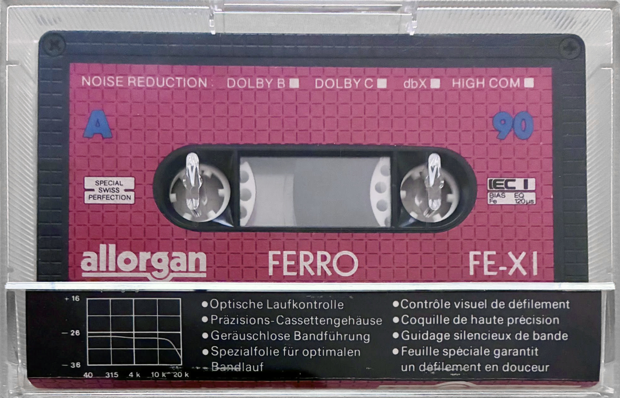 Compact Cassette Allorgan FE XI 90 Type I Normal 1987 Europe