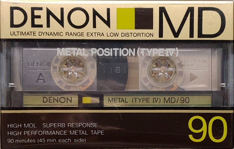 Compact Cassette Denon MD 90 Type IV Metal 1985 Japan