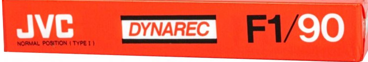 Compact Cassette JVC Dynarec F1 90 Type I Normal 1983 Worldwide