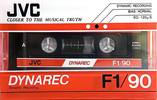 Compact Cassette JVC Dynarec F1 90 Type I Normal 1983 Worldwide