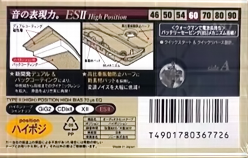 Compact Cassette: Sony  - Stamina 60