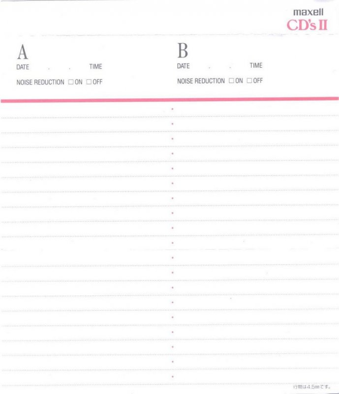 Compact Cassette Maxell CD`s II / CD`s 2 64 "CDS2-64" Type II Chrome 1992 Japan