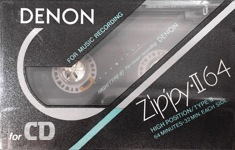 Compact Cassette Denon Zippy-II 64 "HD-L64" Type II Chrome 1988 Japan