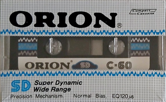 Compact Cassette Orion 60 "SD" Type I Normal Europe