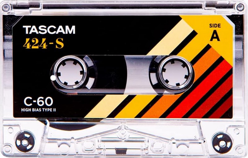 Compact Cassette Tascam 424 60 "424-S" Type II Chrome 2022 Worldwide