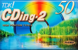 Compact Cassette TDK CDing 2 50 "CD2-50K" Type II Chrome 1997 Japan