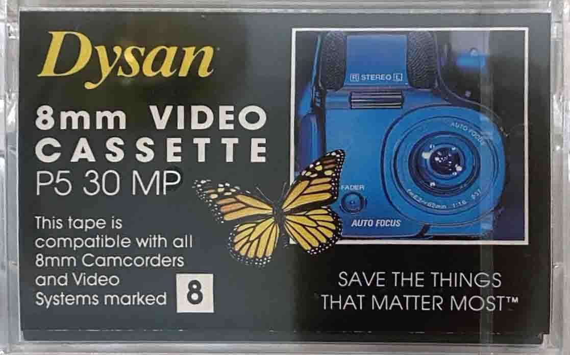 Video8, Hi8, Digital8 Dysan 30 Type IV Metal England