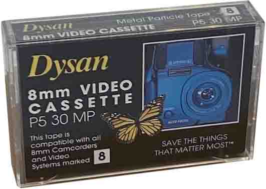 Video8, Hi8, Digital8 Dysan 30 Type IV Metal England