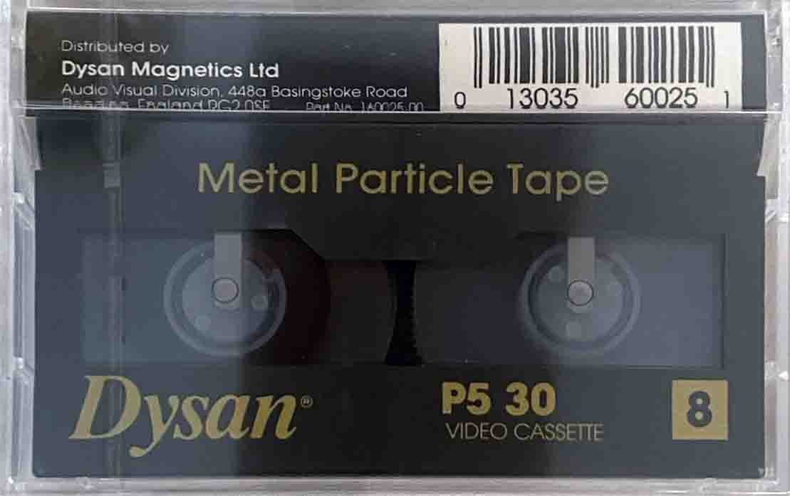 Video8, Hi8, Digital8 Dysan 30 Type IV Metal England