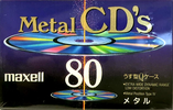 Compact Cassette Maxell Metal CD's 80 "MCDS-80" Type IV Metal 1992 Japan