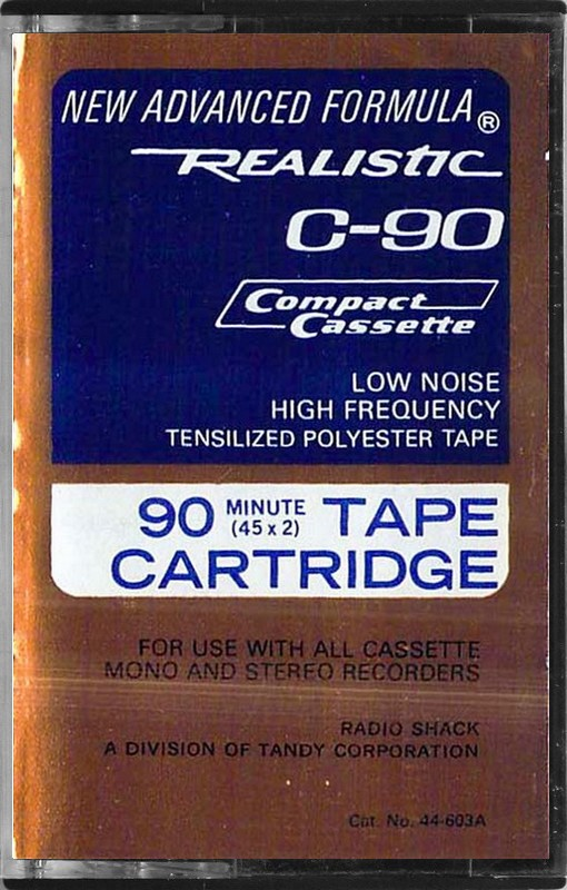 Compact Cassette Realistic 90 Type I Normal 1973 USA