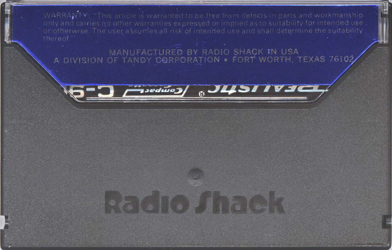 Compact Cassette Realistic 90 Type I Normal 1973 USA