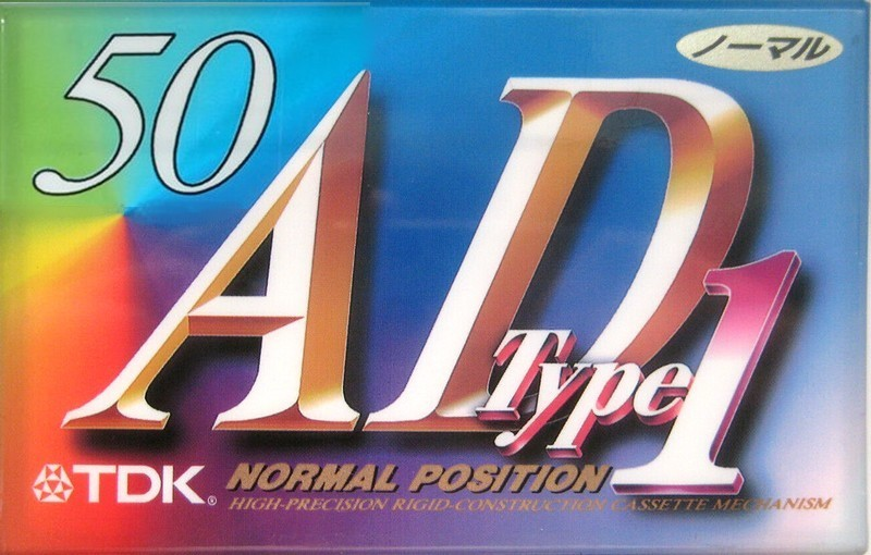 Compact Cassette TDK AD1 50 "AD-50" Type I Normal 1995 Japan