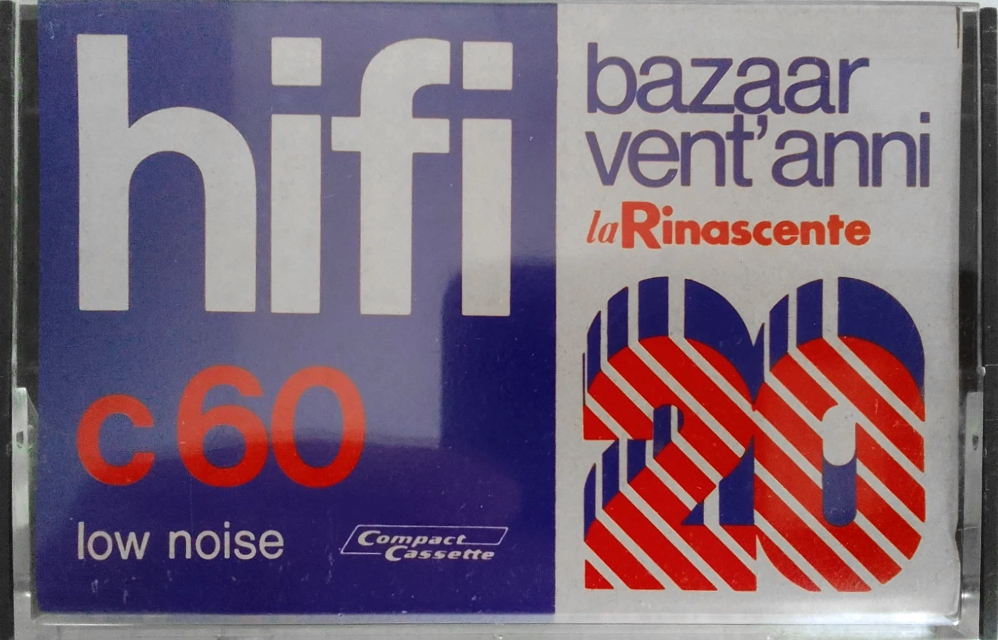 Compact Cassette la Rinascente 60 "Bazaar Vent`anni 20" Type I Normal 1970 Italy