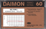 Compact Cassette Daimon 60 Type I Normal 1982 Germany