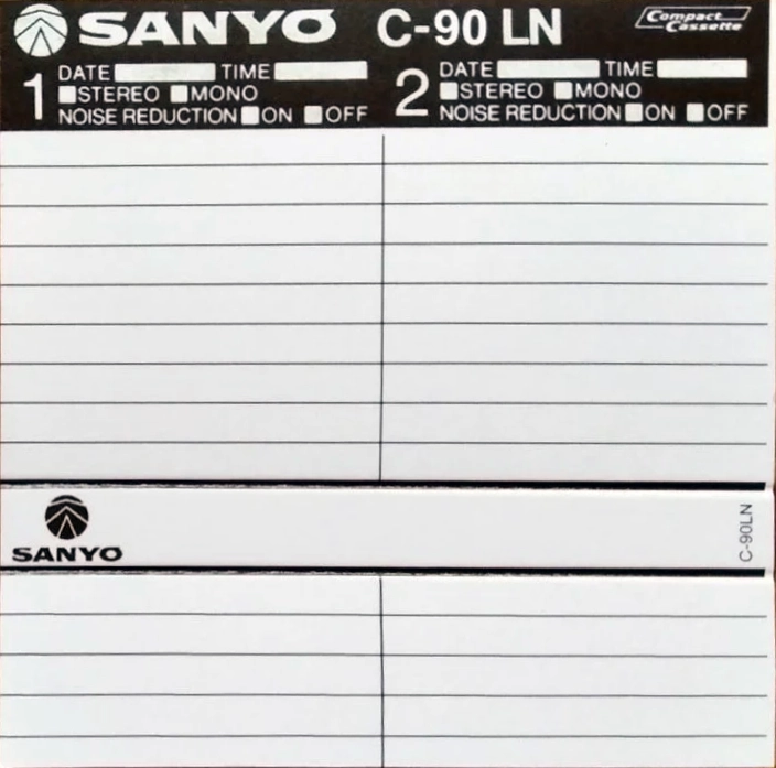 Compact Cassette Sanyo LN 90 Type I Normal 1979 Europe