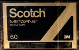 Compact Cassette Scotch Metafine 60 Type IV Metal 1981 USA