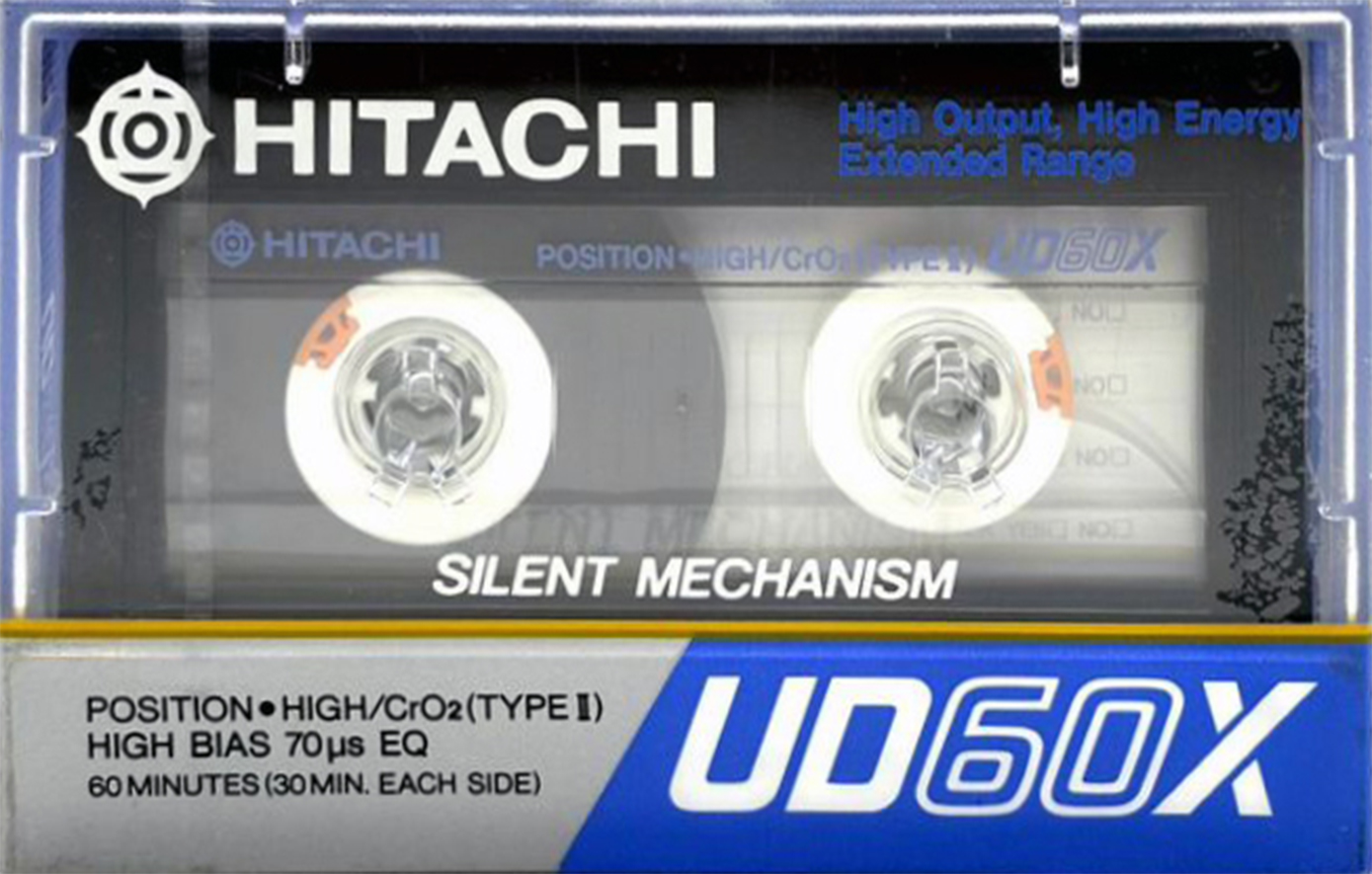 Compact Cassette Hitachi UD 60 "UD60X" Type II Chrome 1985 Japan
