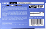 Compact Cassette TDK AD 60 Type I Normal 1988 Europe
