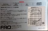 Compact Cassette Fujitsu FAD 60 Type I Normal Japan