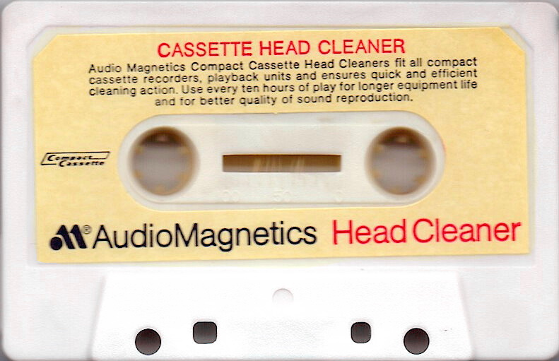 Compact Cassette Audio Magnetics Cleaning Cassette 1975 Europe