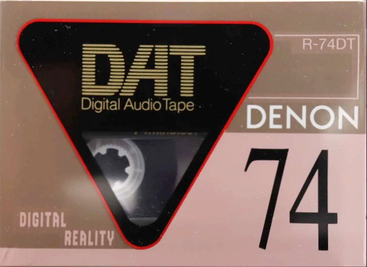 Digital Audio Tape Denon 74 "R-74DT T" Type IV Metal 1993 Japan