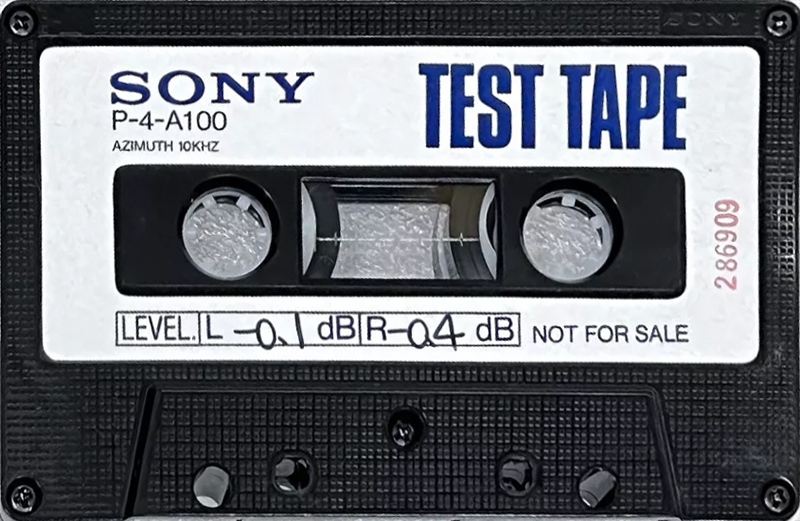 Compact Cassette Sony "P-4-A100" Test Cassette Japan