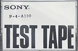 Compact Cassette Sony "P-4-A100" Test Cassette Japan